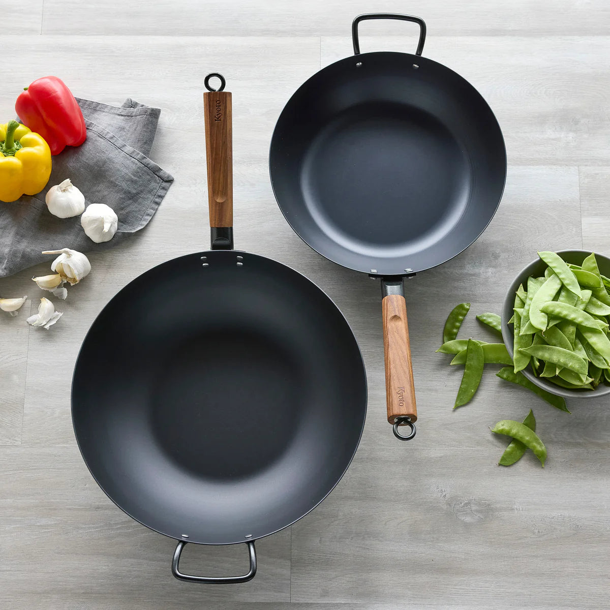 Kyoto Carbon Steel 14" Wok