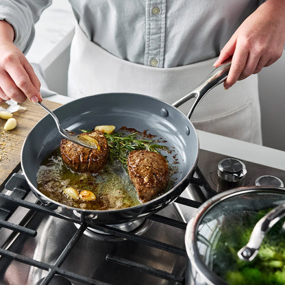 Valencia Pro Stainless Steel 8" and 10" Frypan Set