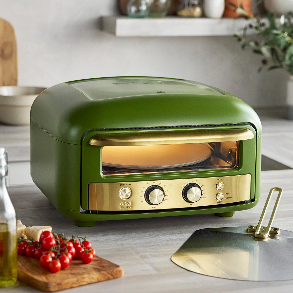 Stanley Tucci™ Indoor and Outdoor Pizza Oven | Tuscan Olive