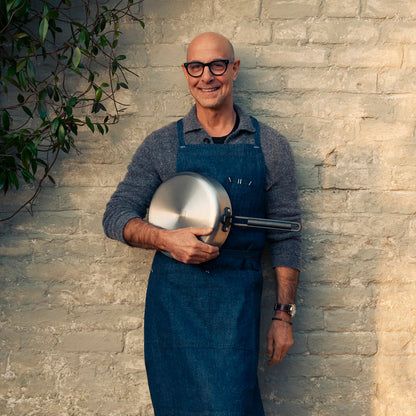 Stanley Tucci™ Stainless Steel Ceramic Nonstick 11-Piece Cookware Set | Black Handles