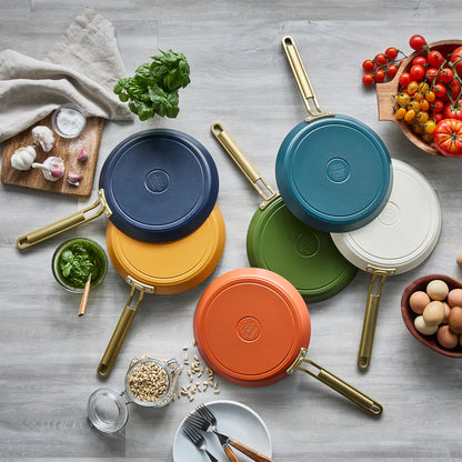 Stanley Tucci™ Ceramic Nonstick 10" Crepe and Omelette Pan | Venetian Teal