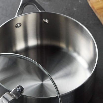 Bobby Flay by GreenPan Chef Series Uncoated Stainless Steel 3-Quart Saucepan