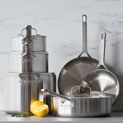Bobby Flay by GreenPan Chef Series Uncoated Stainless Steel 3-Quart Saucepan