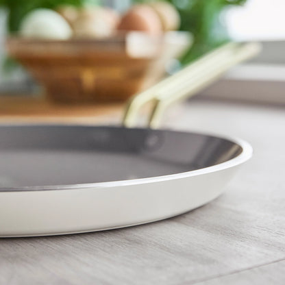 Stanley Tucci™ Ceramic Nonstick 10" Crepe and Omelette Pan | Carrara White