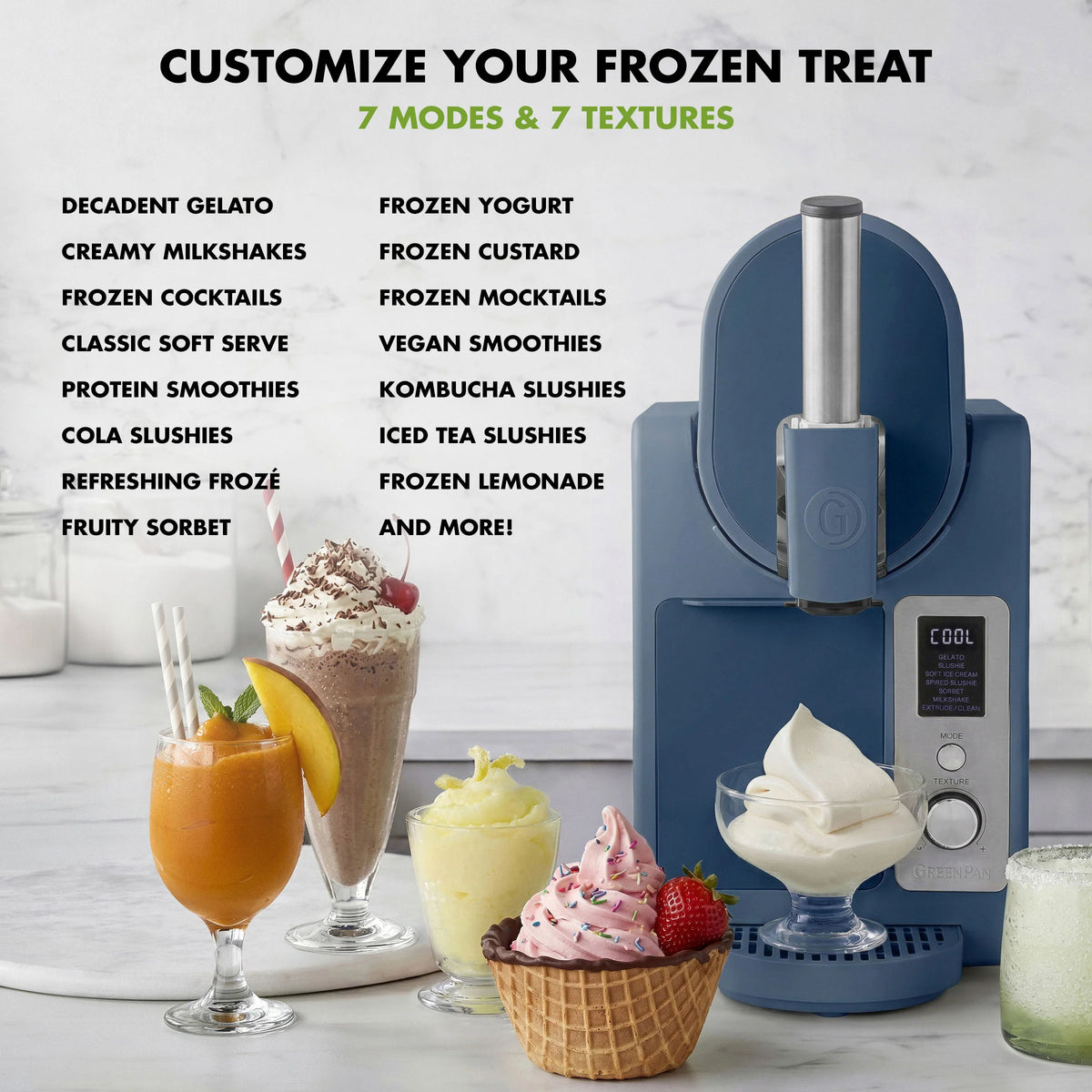 Frost Pro 16-in-1 Ice Cream, Gelato & Frozen Drink Maker | Berry