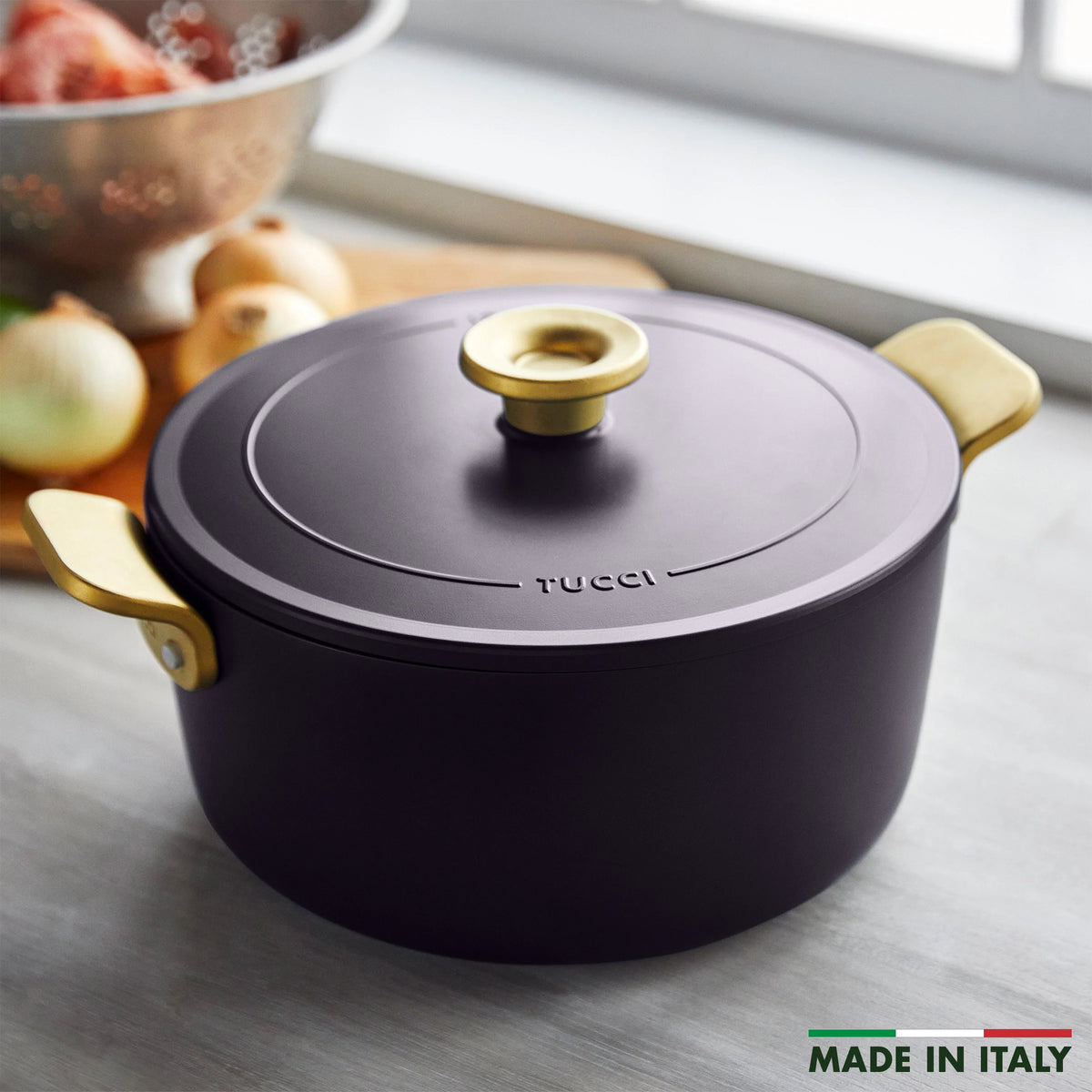 Stanley Tucci™ Ceramic Nonstick 6.5-Quart Dutch Oven | Calabrian Fig