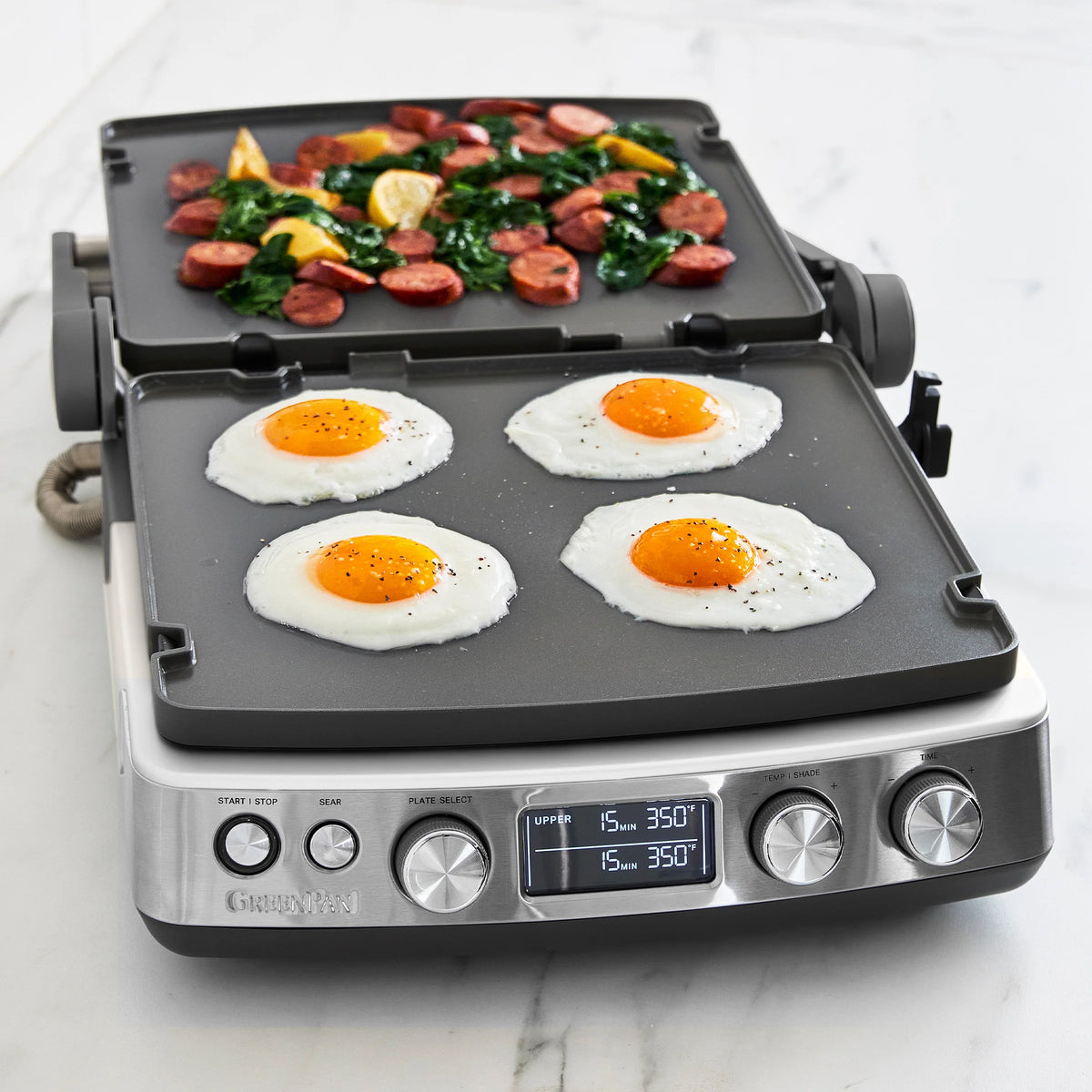 Elite Multi Grill & Griddle with Waffle Plates | Cloud Cream