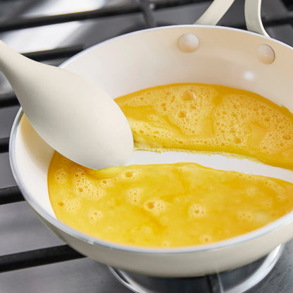 Nova Gallery Ceramic Nonstick 8" and 10" Frypan Set | Cream