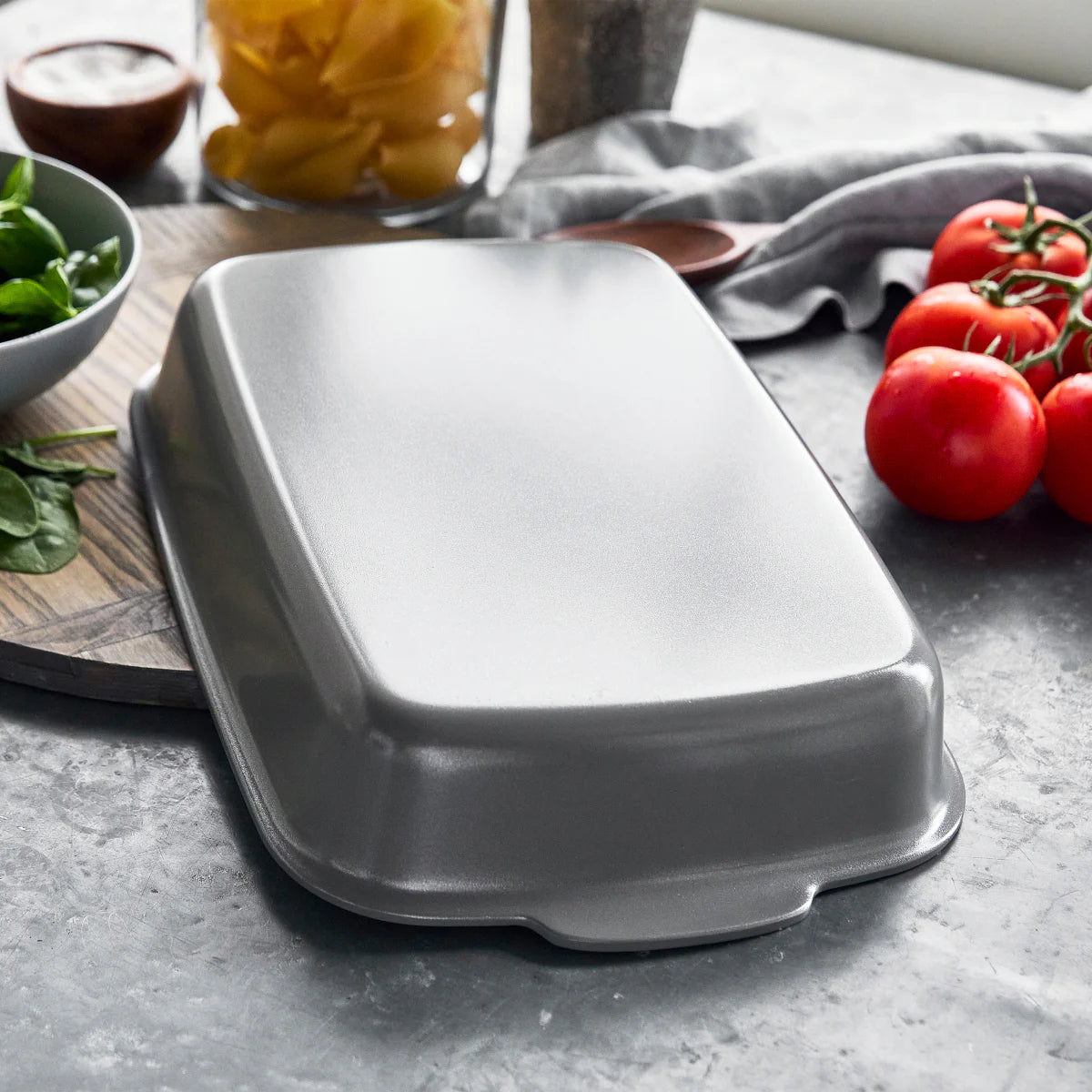 Premiere Ovenware Ceramic Nonstick 13" x 9" Rectangular Baker | Gray