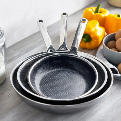 Spectra Thermobond Hybrid Ceramic Nonstick 8", 10" and 12" Frypan Set