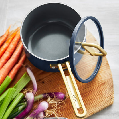 Stanley Tucci™ Ceramic Nonstick 2-Quart Saucepan with Lid | Marino Blue
