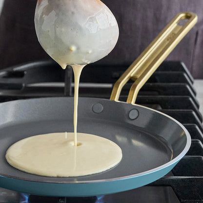 Stanley Tucci™ Ceramic Nonstick 10" Crepe and Omelette Pan | Venetian Teal