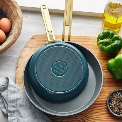 Stanley Tucci™ Ceramic Nonstick 4-Piece Chef Set | Venetian Teal