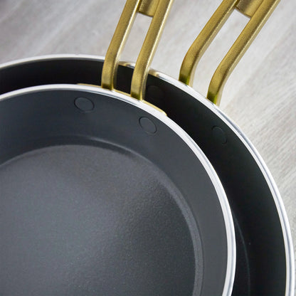 Stanley Tucci™ Ceramic Nonstick 8" and 10" Frypan Set | Tuscan Olive
