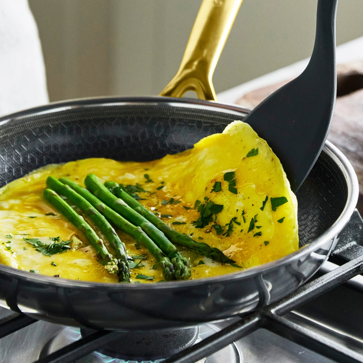 Spectra Gold Thermobond Hybrid Ceramic Nonstick 8", 10" and 12" Frypan Set