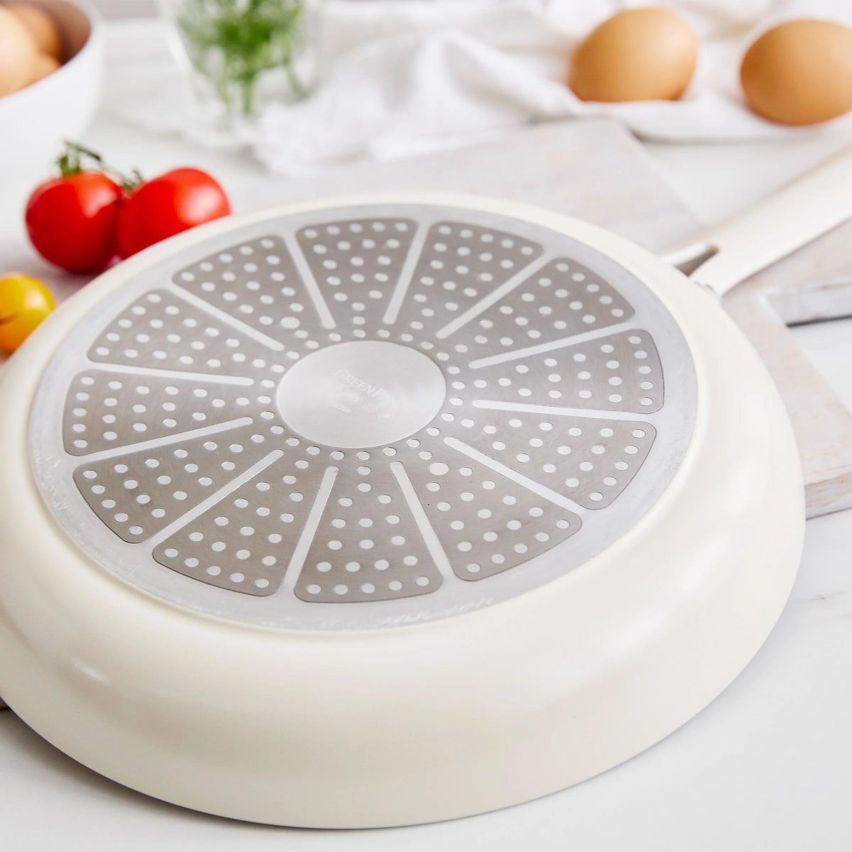 Nova Gallery Ceramic Nonstick 12" Frypan | Cream