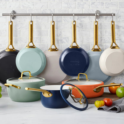 Reserve Pro Ceramic Nonstick 10-Piece Cookware Set | Oyster