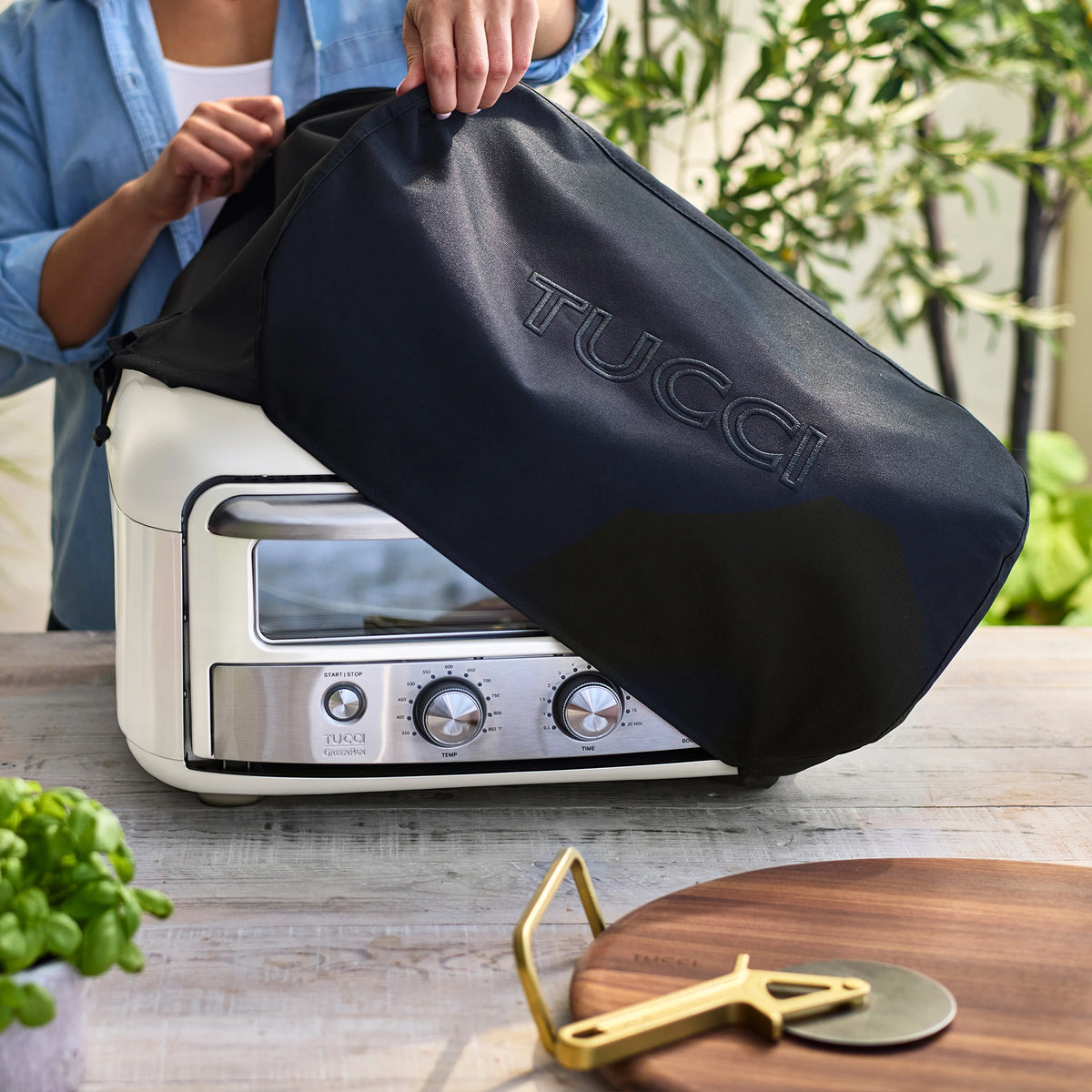 Stanley Tucci™ Indoor and Outdoor Pizza Oven | Carrara White