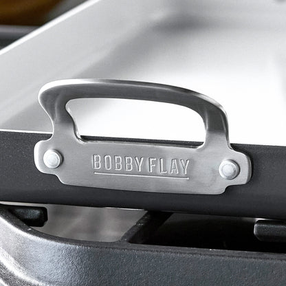 Bobby Flay by GreenPan Professional Ceramic Nonstick 18" x 11" Double Burner Griddle | Graphite