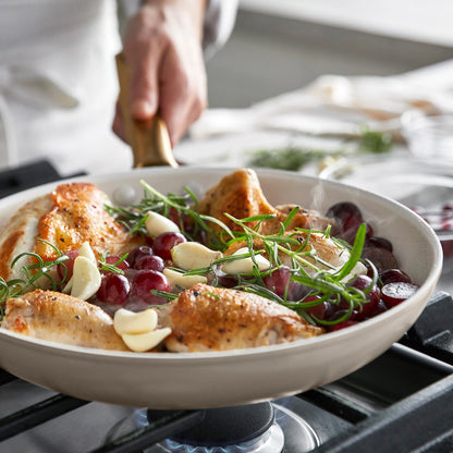 Reserve Pro Ceramic Nonstick 8", 10" and 12" Frypan Set | Macadamia