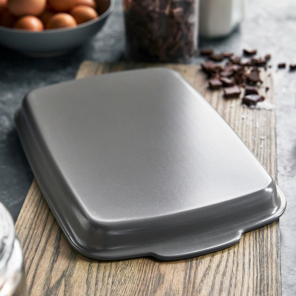 Premiere Ovenware Ceramic Nonstick 13" x 9" Quarter Sheet Pan | Gray