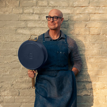 Stanley Tucci™ Ceramic Nonstick 8" and 10" Frypan Set | Marino Blue