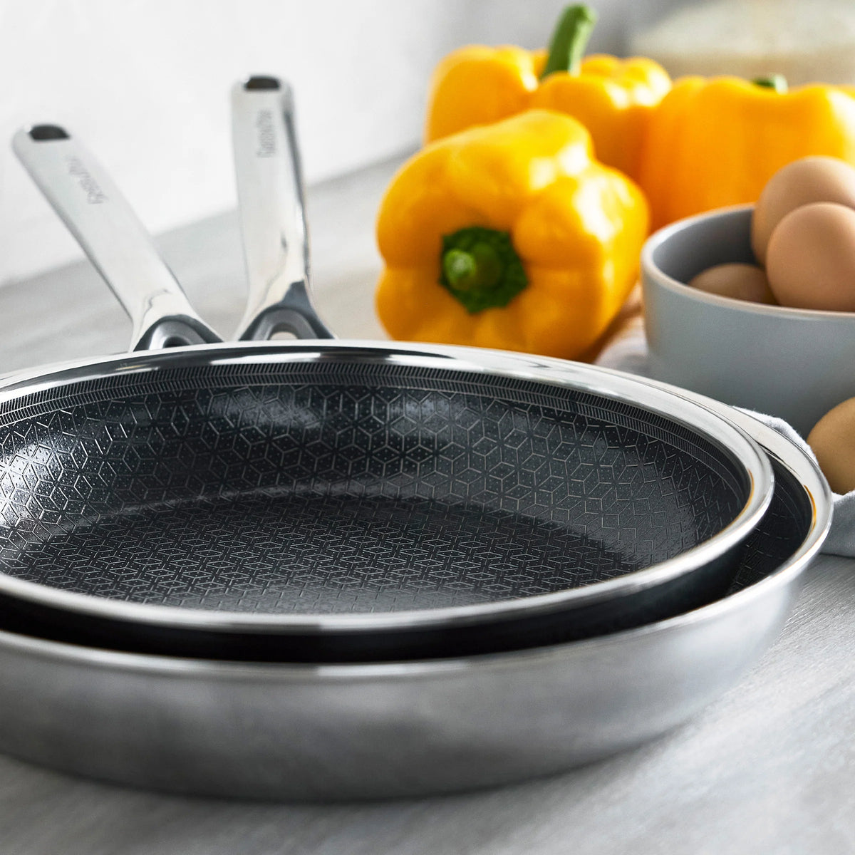 Spectra Thermobond Hybrid Ceramic Nonstick 8", 10" and 12" Frypan Set