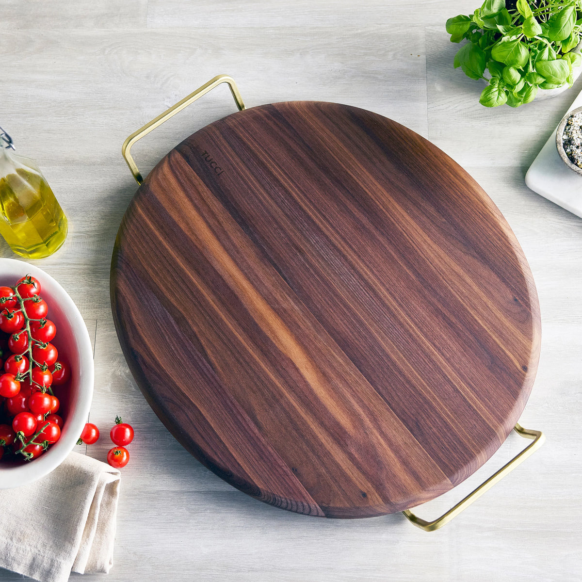 Stanley Tucci™ 20" x 18" Walnut Pizza & Serving Board