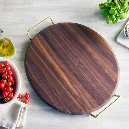 Stanley Tucci™ 20" x 18" Walnut Pizza & Serving Board
