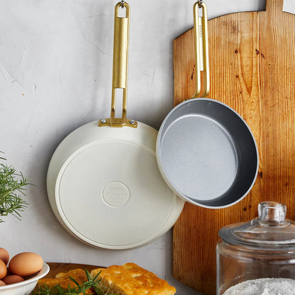 Stanley Tucci™ Ceramic Nonstick 11-Piece Cookware Set | Carrara White