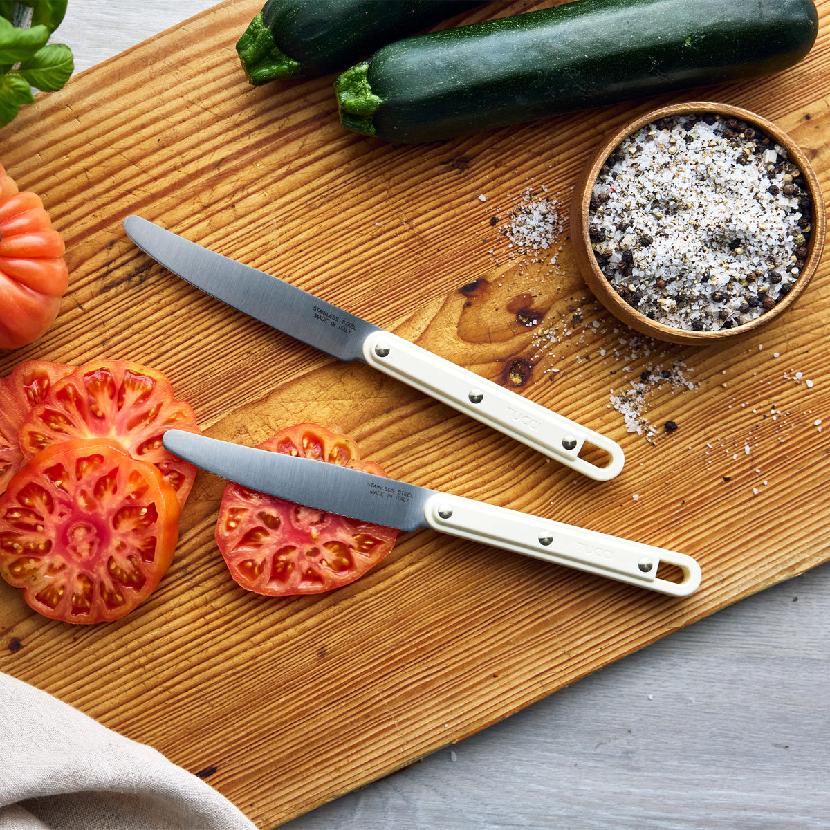 Stanley Tucci™ 2-Piece Prep Knife Set | Carrara White