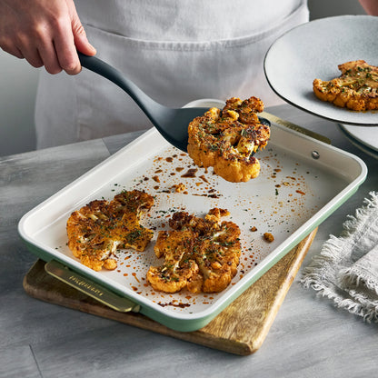 Reserve Bakeware 2-Piece 13" x 9" Quarter Sheet Pan Set | Sage