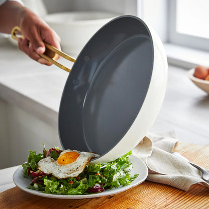 Stanley Tucci™ Ceramic Nonstick 4-Piece Chef Set | Carrara White