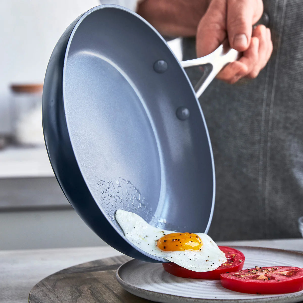 Valencia Pro Ceramic Nonstick 8", 9.5", and 11" Frypan Set | Twilight
