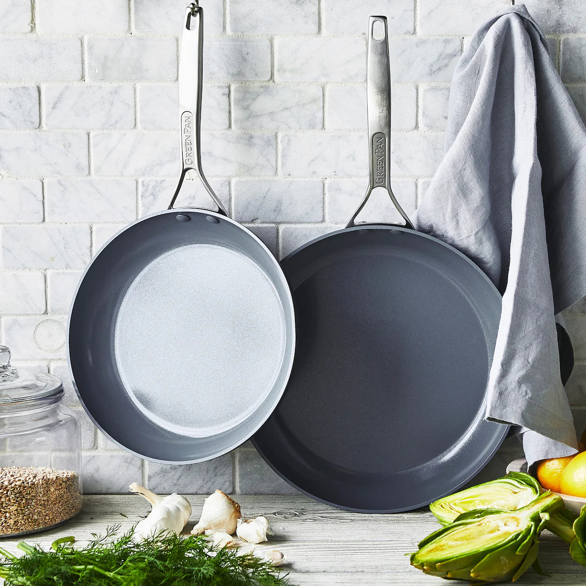 Paris Pro Ceramic Nonstick 10" and 12" Frypan Set