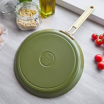Stanley Tucci™ Ceramic Nonstick 10" Crepe and Omelette Pan | Tuscan Olive
