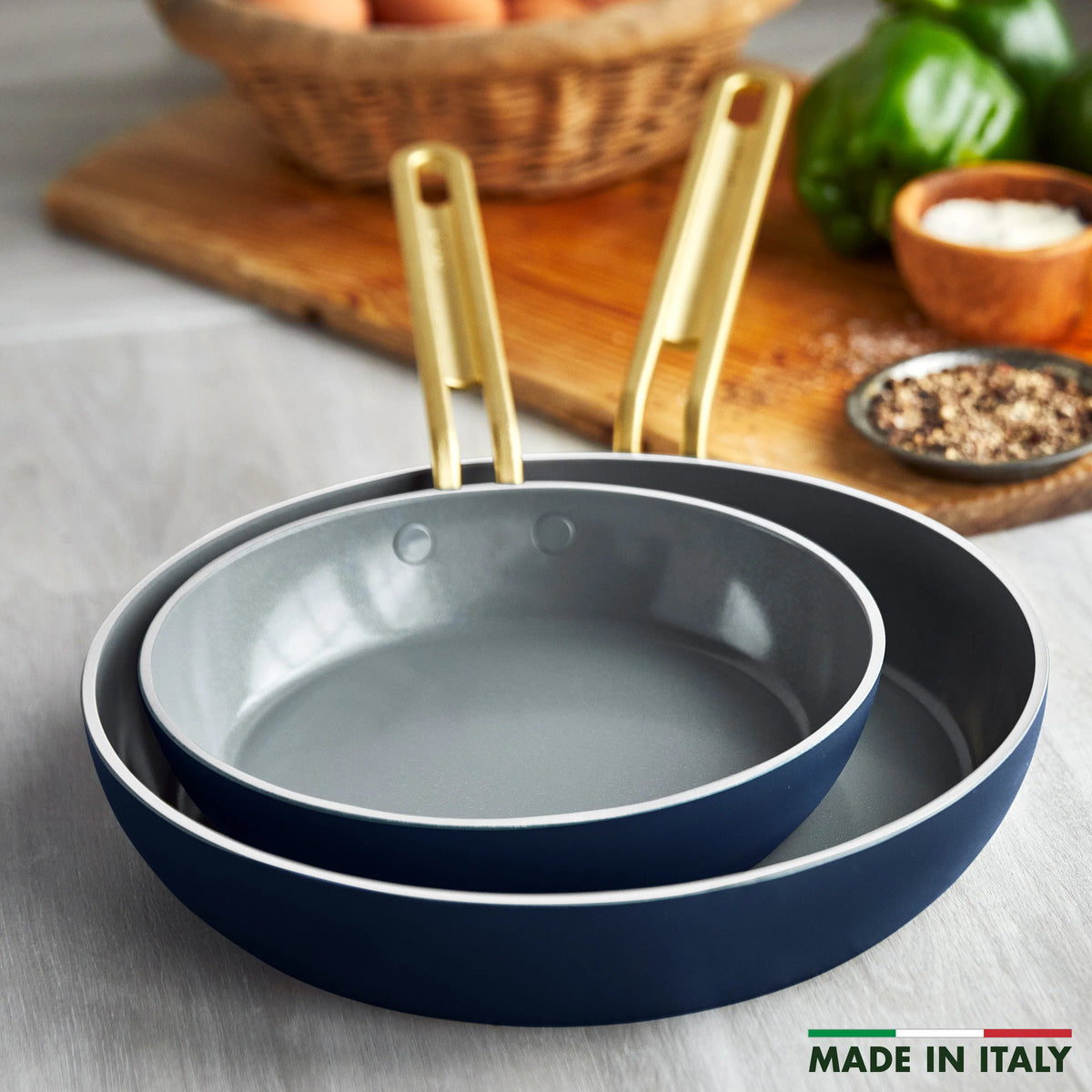 Stanley Tucci™ Ceramic Nonstick 6-Piece Cookware Set | Marino Blue