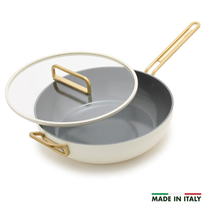 Stanley Tucci™ Ceramic Nonstick 6.5-Quart Essential Stanley Pan | Carrara White