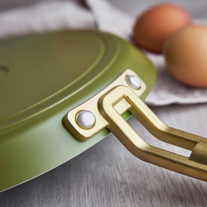 Stanley Tucci™ Ceramic Nonstick 10" Crepe and Omelette Pan | Tuscan Olive