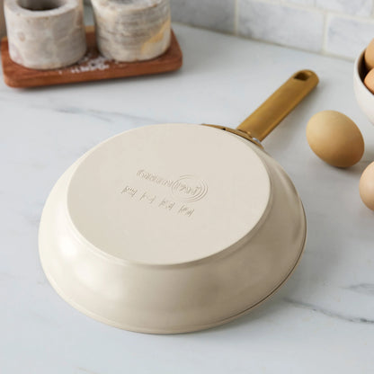 Reserve Pro Ceramic Nonstick 8", 10" and 12" Frypan Set | Macadamia