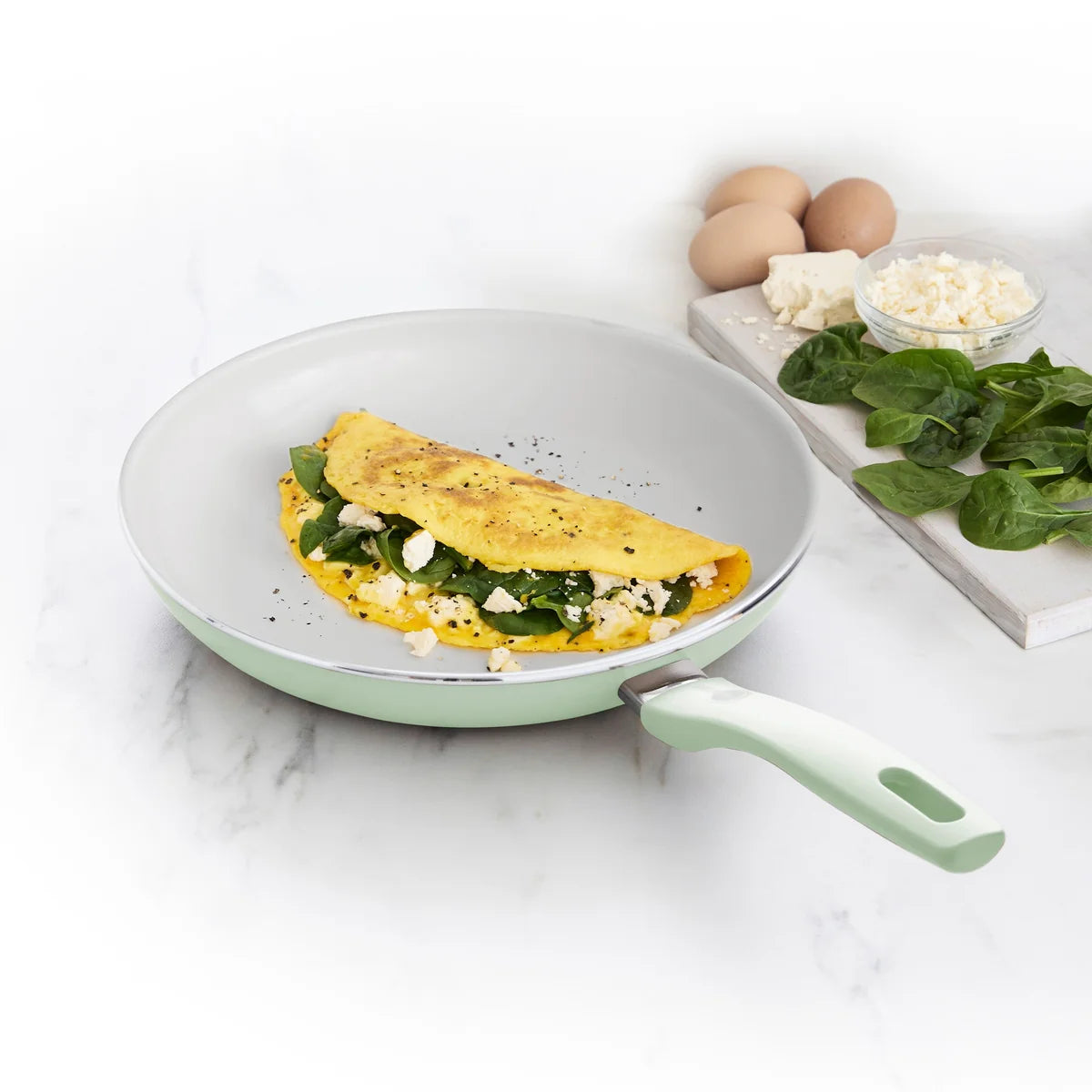 Dover Ceramic Nonstick 10" Frypan | Pastel Green