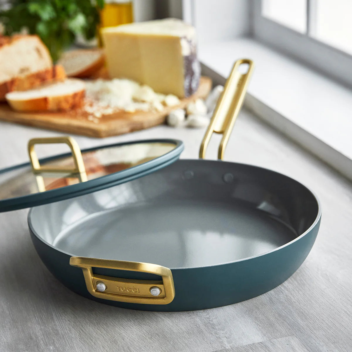 Stanley Tucci™ Ceramic Nonstick 4-Piece Frypan Set | Venetian Teal