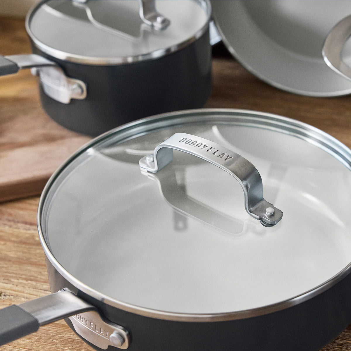 Bobby Flay by GreenPan Professional Ceramic Nonstick 10-Piece Cookware Set | Graphite