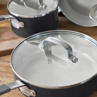 Bobby Flay by GreenPan Professional Ceramic Nonstick 10-Piece Cookware Set | Graphite