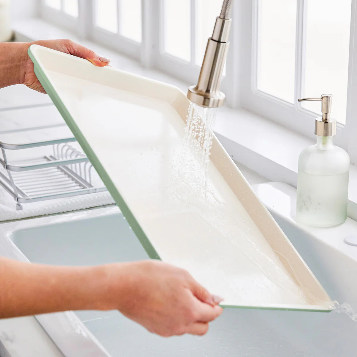 GreenLife Ceramic Nonstick 18" x 13" Cookie Sheet | Sage Green