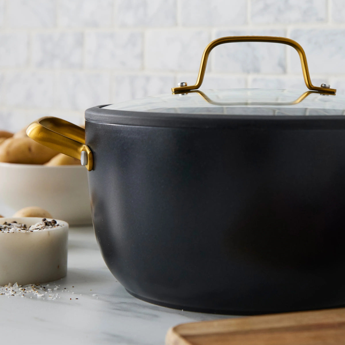 Reserve Pro Ceramic Nonstick 11-Piece Cookware Set | Black