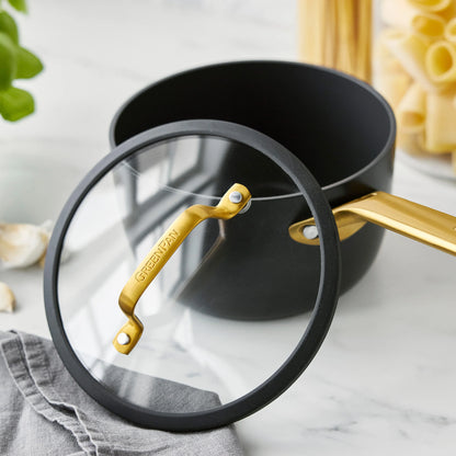 Reserve Pro Ceramic Nonstick 11-Piece Cookware Set | Black