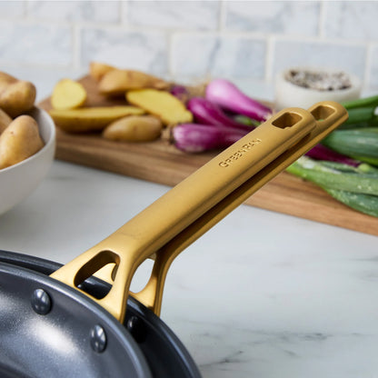 Reserve Pro Ceramic Nonstick 10" and 12" Frypan Set | Black