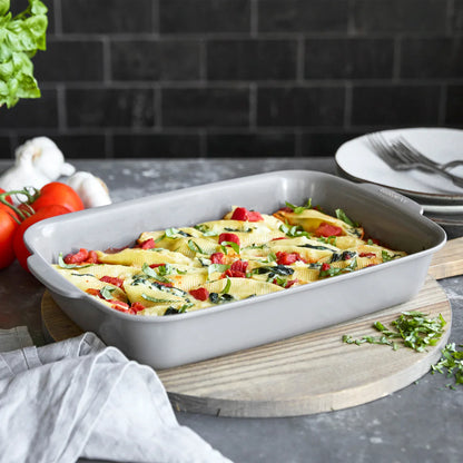 Premiere Ovenware Ceramic Nonstick 13" x 9" Rectangular Baker | Gray