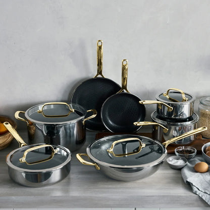 Spectra Gold Thermobond Hybrid Ceramic Nonstick 12-Piece Cookware Set